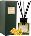 Oud & Bergamot Reed Diffuser Long-Lasting Fragrance Air Freshener Diffuser Hotel Collection Diffuser Oil 7.04 oz - Green
