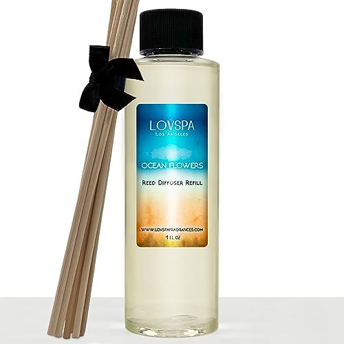 Reed Diffuser Refill Oil, Ocean Flowers 4 fl oz, Home Scent, Long Lasting
