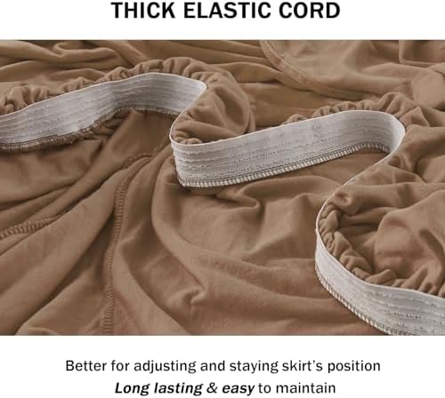 NICEEC Love Seat Couch Covers Loveseat Covers Universal Cover with Skirt