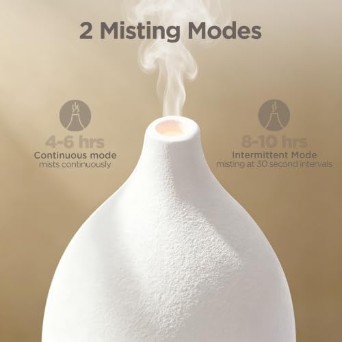 InnoGear 150ml Ceramic Diffuser for Home & 6 Essential Oils Scent Gift Set