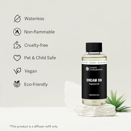 Luxury Hotel Scent Dream On Diffuser Oil 200ml Waterless White Tea Refill