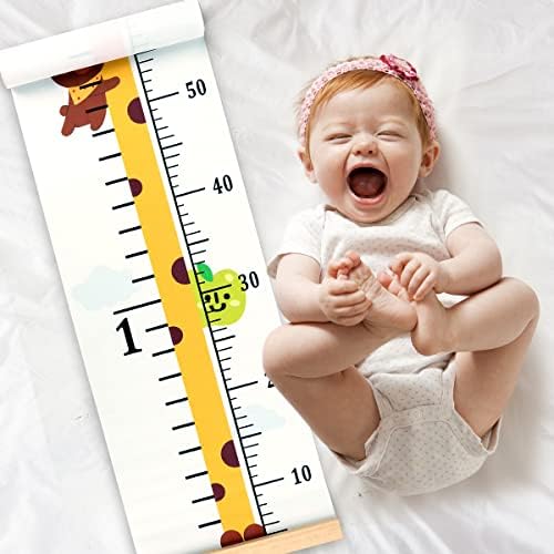 Growth Height Chart for Kids, Removable 79"x7.9" (Giraffe)