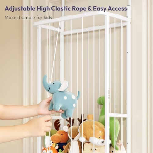 Stuffed Animal Storage, Wall & Door Mounted Plush Toy Organizer