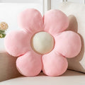 Flower Pillow,23.62" Daisy Pillow Pink Decorative Pillows