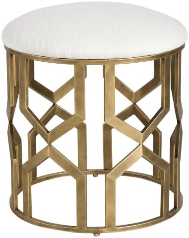 Uttermost Trellis 20.5 Inch Geometric Accent Stool 23579