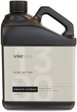 VINEVIDA [128 Fl Oz] Scent NO. 1300 Fragrance Oil for Cold Air Diffusers, Aromatic Notes of Jasmine Musk Woody, Essential Oils for Diffuser Oil Refill & Air Freshener Room Spray