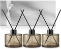 COCODOR The NUE Black Edittion Reed Diffuser Set of 3/6.7oz Each Pack/Hay Mossy,Santal,Gaiac/Home Fragrance Diffuser, Oil Scent Diffuser for Bathroom Shelf Décor