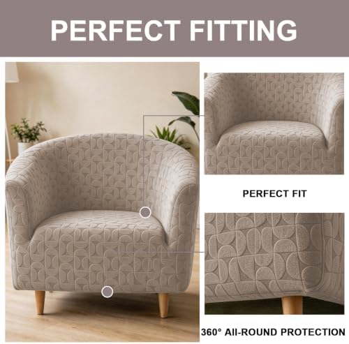 Eco-Ancheng Club Chair Slipcover Tub Chair Cover Stretch Armchair Covers