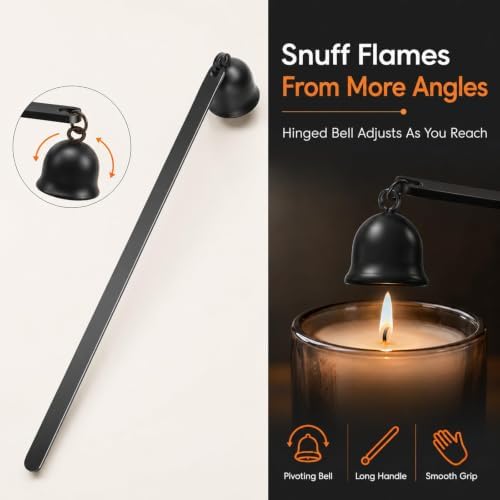 Saiveina 3 in 1 Candle Wick Trimmer Set, Candle Snuffer Dipper Wick Cutter