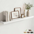 48 Inch Floating Shelves for Wall, 8"D Wood Storage Shelves, White Finish