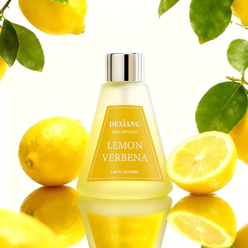 Reed Diffuser Set of 3 Packs, Lemon Verbena/Rose/red Berry Oil Diffuser Reed Diffuser for for Home, Bathroom, Office Decor 1.7 Fl.oz, Total 5.1Oz