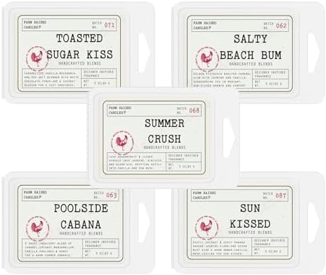 Summer Beach Variety 5 Pack - 16oz USA Grown Soy Wax Melts