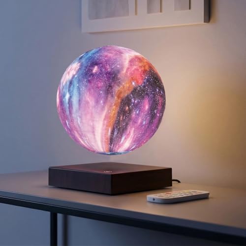 Magnetic Levitation Moon Lamp Globe Night Light Floating 3D Moon LED Colorful Light for Home Decoration Table Lamp