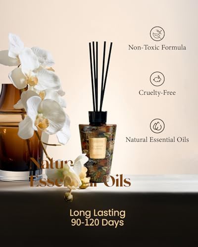 M&SENSE Reed Diffuser Set, Roasted Coffee, 8.79 oz Natural Essential Oil