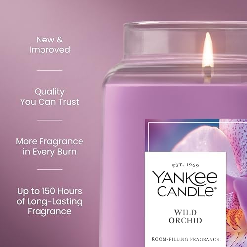 Yankee Candle Wild Orchid Scented Candle, 22oz Large Jar