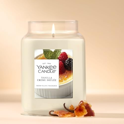 Yankee Candle Vanilla Crème Brûlée Scented Candle, 22oz Large Jar (Pack of 4)