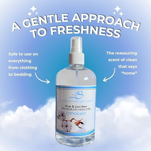 Linen Scentsations Fabric & Linen Spray for Bedding, Cotton Mist, 16oz x2