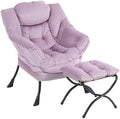LITA Lazy Chair with Ottoman, Comfy Accent Reading Chair