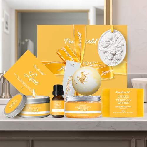 Birthday Gifts for Women, Classic Clean Citrus Herbal Cologne Scent Spa Kit