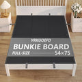 Bunkie Board Full Size 54x75''- Premium 10mm Heavy Duty Low Profile Bed Board for Under Mattress, Breathable & Moisture Resistant,Noise Minimizing, Fits Metal FramesPlatform Beds (Black)