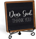 Modern Farmhouse Decor, Home Decor For Living Room, Boho Chic Aesthetic Shelf Decorations, Christian Dear God Sign, Farm House Entryway Tv Stand Fireplace Coffee Table Decoration (02)