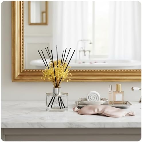 Reed Diffuser Set, Natural Bamboo Essential Oil 6.7 fl oz/ 200 ml