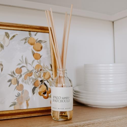 Sweet Water Decor Palo Santo & Patchouli Reed Diffuser, 3.5 Fl Oz