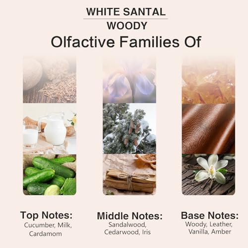 PHATOIL White Santal Fragrance Oil for Diffuser Aromatherapy 3.38FL.OZ