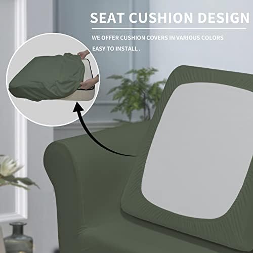 Easy-Going 2 Pieces Stretch Sofa Slipcover for Armchair Washable