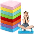 GlikCeil 8 Pcs Square Floor Pillow Cushions for Kid Classroom 15'', Rainbow