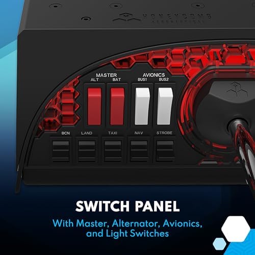 Honeycomb Alpha Flight Controls Yoke & Switch Panel