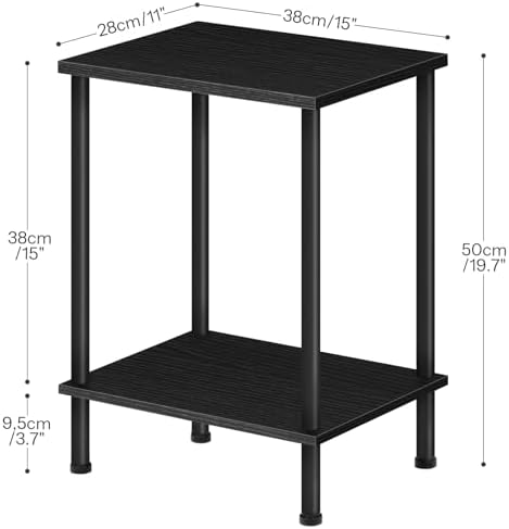 HOOBRO End Table, Small Side Table, Nightstand for Small Spaces