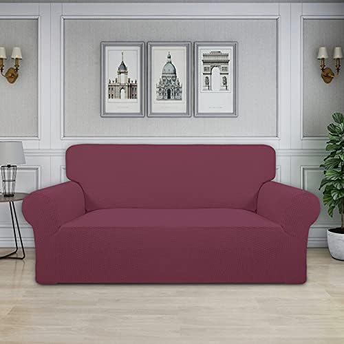Easy-Going Stretch Oversized Loveseat Couch Covers Washable ASH Rose