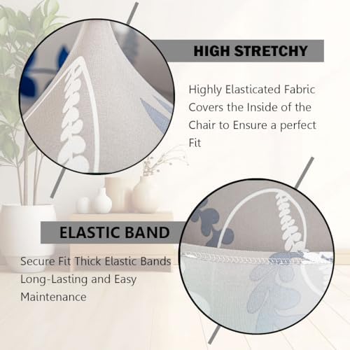 Accent Chair Covers with Arms Stretch Mid Century Modern Accent Chair Slipcovers 1-Piece Printed Banquet Arm Chair Cover Couch Sofa Covers Protector for Living Room Office Hotel #10