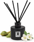 Lulu Candles | Reed Diffuser Set | White Jasmine & Green Tea | 6 Reed Sticks | Scent Diffuser for Bedroom Bathroom Living Room & Office (4.2 FL Oz.)