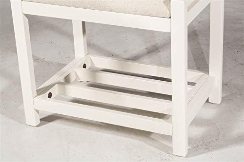 Hillsdale Furniture Amelia, White Vanity Stool