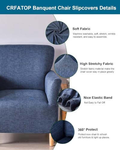 CRFATOP Accent Chair Cover, Stretch Armchair Slipcover for Living Room,16
