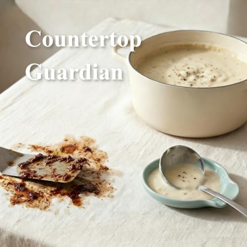 LarqeeWare Ceramic Spoon Rest for Stove Top, Modern Kitchen Counter Holder