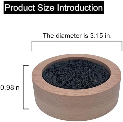 Passive Diffuser Lava Rock Natural Set Essential Oil Aromatherapy Stone for Home, Office, Car & Gifts - Compact Wood Bas