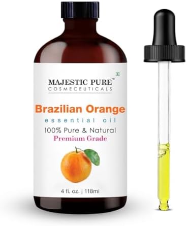Majestic Pure Brazillian Orange Essential Oil for Diffuser - 4 Fl Oz