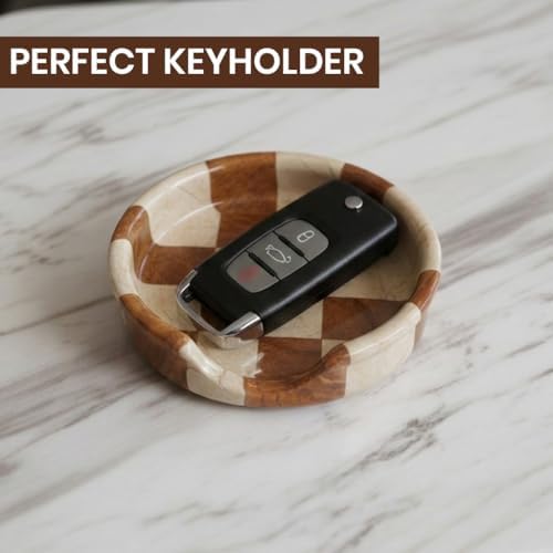 Verona Multi Marble Spoon Rest for Stove Top, Checkered Kitchen Utensil Holder, Coffee Bar Accessory