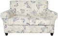 SearchI Stretch Sofa Cover Printed Couch Cover, Floral Pattern 3 Pieces Loveseat Slipcover with 2 Separate Cushion Cover, Washable Furniture Protector for Living Room(Loveseat, Butterfly Pattern)