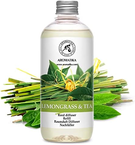 Reed Diffuser Refill Lemongrass - Tea 17.0 Fl Oz - Scented Diffuser - Room Diffuser Refill with Scent - Room Freshener - Home Fragrance - Scented Diffusers - Home Fragrance