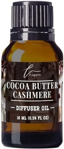 Lapew Cocoa Butter Cashmere Waterless Diffuser Oil | Fragrance Oil for Nebulizer & Cold Air Diffusers | Scented Home Oil | 0.34 fl oz