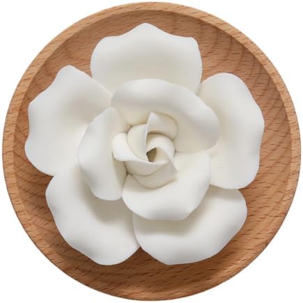 Flower Rose Wooden Pallet A Ceramic Essential Oil Mini Diffuser