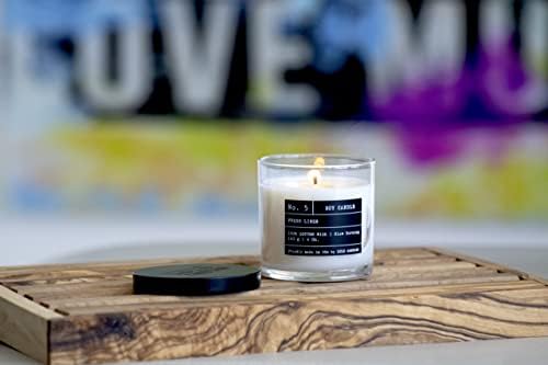 Lulu Candles | White Bamboo | Luxury Scented Soy Jar Candle | Hand Poured in The USA | Highly Scented & Long Lasting (6 Oz.)