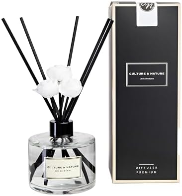 CULTURE & NATURE Reed Diffuser Set 6.7oz (200ml) Mixed Berry Scented Diffuser with Sticks Home Fragrance Reed Diffuser for Bathroom Shelf Decor