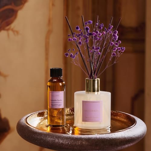 COCORRÍNA Lavender Garden Reed Diffuser Refill, 3.38 fl oz, 6 Reeds