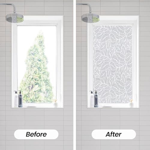ADD.HERES Window Privacy Film, Glass Decorative Static Cling, 17.5" x 78.7"