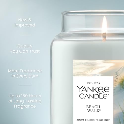 Yankee Candle Beach Walk Scented Candle, 22oz Large Jar